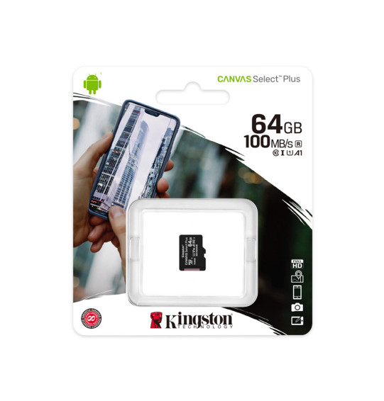 Карта памяти Kingston SDCS2/64GBSP Class 10 64GB, без адаптера Карта памяти Kingston SDCS2/64GBSP Class 10 64GB, без адаптера