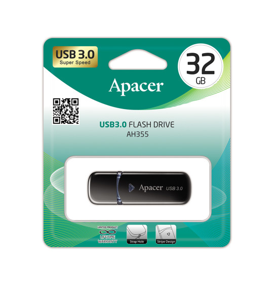 USB-накопитель Apacer AH355 32GB Чёрный