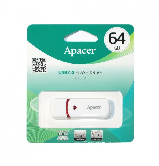 USB-накопитель Apacer AH333 64GB Белый USB-накопитель Apacer AH333 64GB Белый