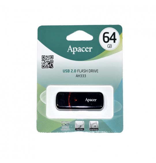 USB-накопитель Apacer AH333 64GB Чёрный USB-накопитель Apacer AH333 64GB Чёрный
