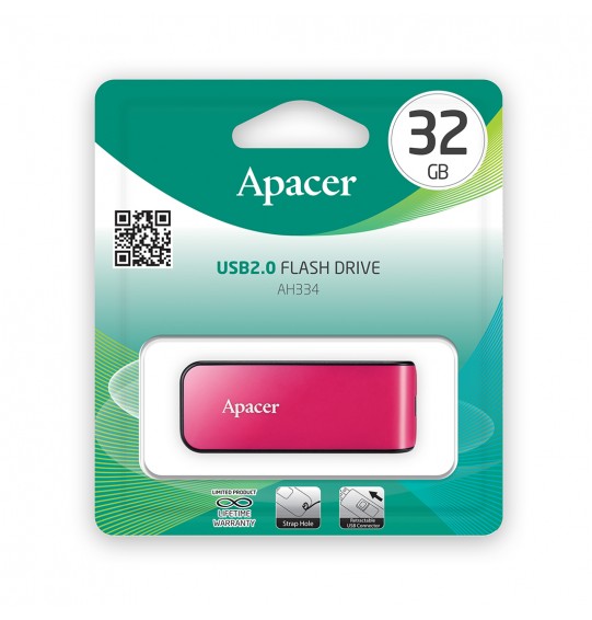USB-накопитель Apacer AH334 32GB Розовый USB-накопитель Apacer AH334 32GB Розовый