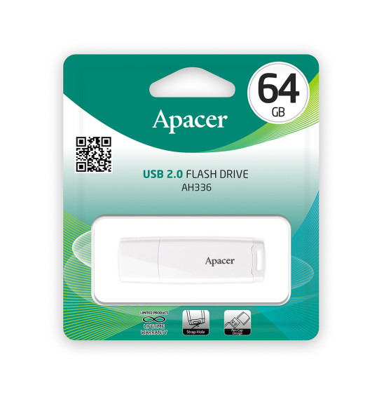 USB-накопитель Apacer AH336 64GB Белый USB-накопитель Apacer AH336 64GB Белый