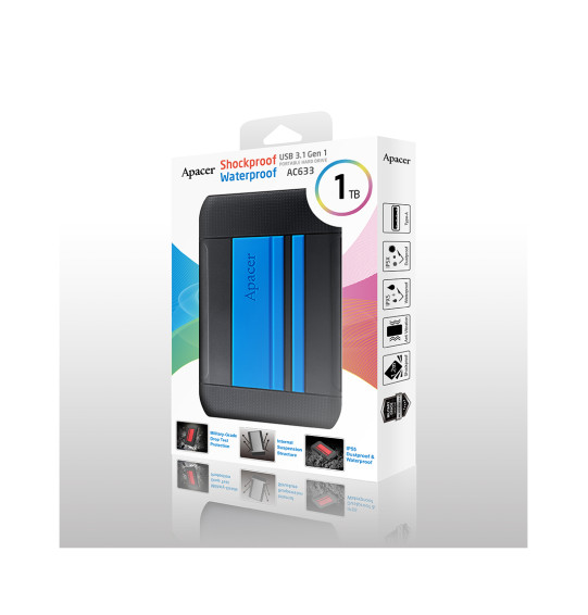 Внешний жёсткий диск Apacer 1TB 2.5 Внешний жёсткий диск Apacer 1TB 2.5