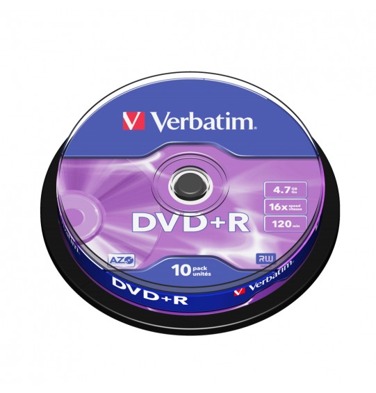 Диск DVD+R Verbatim (43498) 4.7GB 10штук Незаписанный Диск DVD+R Verbatim (43498) 4.7GB 10штук Незаписанный