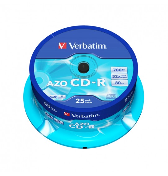 Диск CD-R Verbatim (43352) 700MB 25штук Незаписанный Диск CD-R Verbatim (43352) 700MB 25штук Незаписанный