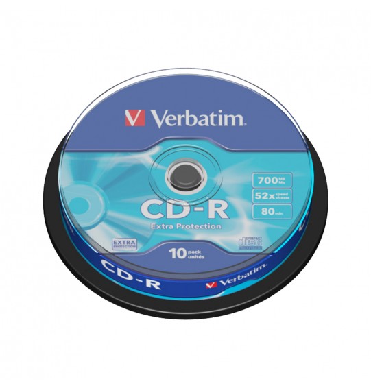 Диск CD-R Verbatim (43437) 700MB 10штук Незаписанный Диск CD-R Verbatim (43437) 700MB 10штук Незаписанный