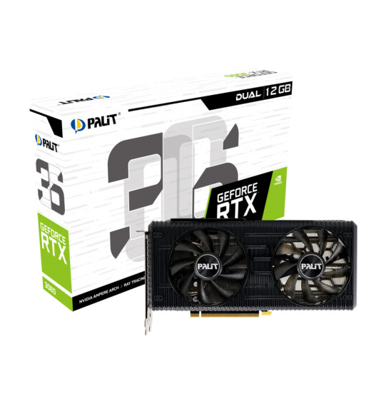 Видеокарта PALIT RTX3060 DUAL 12G (NE63060019K9-190AD) Видеокарта PALIT RTX3060 DUAL 12G (NE63060019K9-190AD)