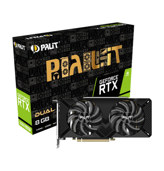 Видеокарта PALIT RTX2060 SUPER DUAL 8G (NE6206S018P2-1160X-1) Видеокарта PALIT RTX2060 SUPER DUAL 8G (NE6206S018P2-1160X-1)