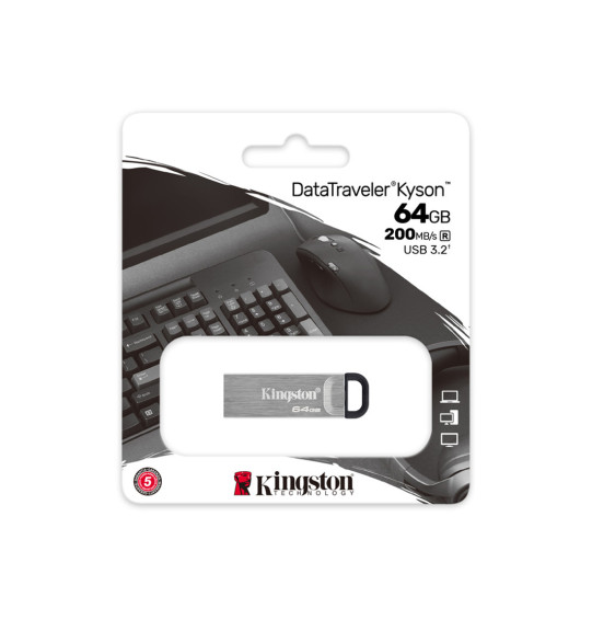 USB-накопитель Kingston DTKN/64GB 64GB Серебристый USB-накопитель Kingston DTKN/64GB 64GB Серебристый