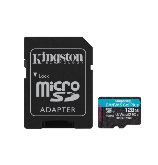 Карта памяти Kingston SDCG3/128GB A2 U3 V30 128GB + адаптер Карта памяти Kingston SDCG3/128GB A2 U3 V30 128GB + адаптер