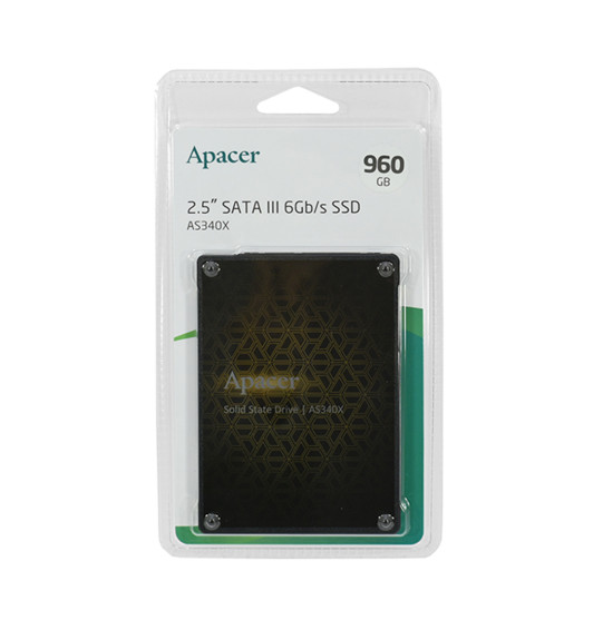 Твердотельный накопитель SSD Apacer AS340X 960GB SATA Твердотельный накопитель SSD Apacer AS340X 960GB SATA