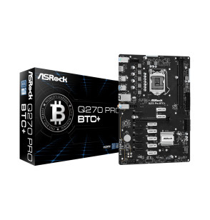 Материнская плата ASRock Q270 PRO BTC+