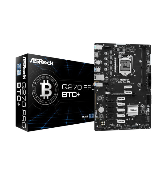 Материнская плата ASRock Q270 PRO BTC+ Материнская плата ASRock Q270 PRO BTC+