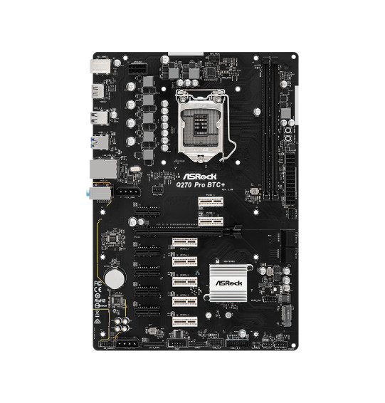 Материнская плата ASRock Q270 PRO BTC+ Материнская плата ASRock Q270 PRO BTC+