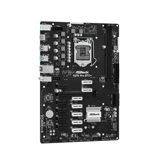 Материнская плата ASRock Q270 PRO BTC+ Материнская плата ASRock Q270 PRO BTC+