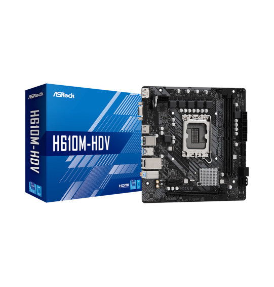 Материнская плата ASRock H610M-HDV Материнская плата ASRock H610M-HDV