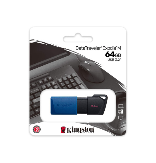 USB-накопитель Kingston DTXM/64GB 64GB Синий USB-накопитель Kingston DTXM/64GB 64GB Синий