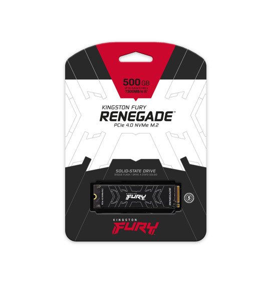 Твердотельный накопитель SSD Kingston FURY Renegade SFYRS/500G M.2 NVMe PCIe 4.0 Твердотельный накопитель SSD Kingston FURY Renegade SFYRS/500G M.2 NVMe PCIe 4.0