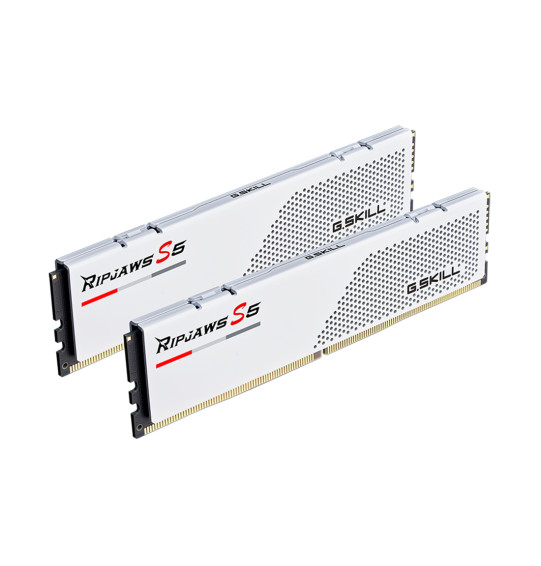 Комплект модулей памяти G.SKILL Ripjaws S5 F5-5600J3636D32GX2-RS5W DDR5 64GB (Kit 2x32GB) 5600MHz Комплект модулей памяти G.SKILL Ripjaws S5 F5-5600J3636D32GX2-RS5W DDR5 64GB (Kit 2x32GB) 5600MHz
