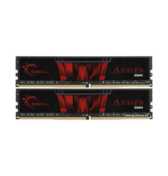 Комплект модулей памяти G.SKILL Aegis F4-2666C19D-16GIS DDR4 16GB (Kit 2x8GB) 2666MHz Комплект модулей памяти G.SKILL Aegis F4-2666C19D-16GIS DDR4 16GB (Kit 2x8GB) 2666MHz
