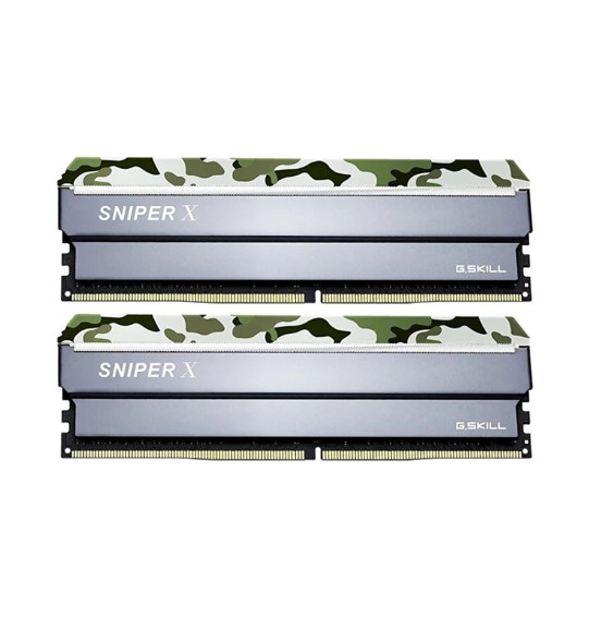 Комплект модулей памяти G.SKILL SniperX F4-3200C16D-16GSXFB DDR4 16GB (Kit 2x8GB) 3200MHz Комплект модулей памяти G.SKILL SniperX F4-3200C16D-16GSXFB DDR4 16GB (Kit 2x8GB) 3200MHz