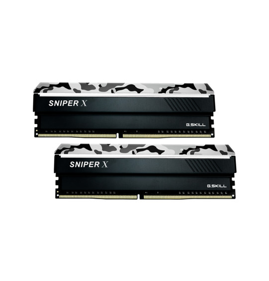 Комплект модулей памяти G.SKILL SniperX F4-3200C16D-32GSXWB DDR4 32GB (Kit 2x16GB) 3200MHz Комплект модулей памяти G.SKILL SniperX F4-3200C16D-32GSXWB DDR4 32GB (Kit 2x16GB) 3200MHz