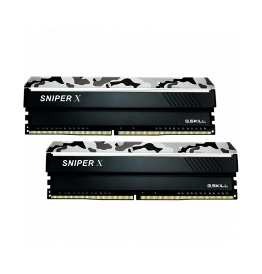 Комплект модулей памяти G.SKILL SniperX F4-3200C16D-16GSXWB DDR4 16GB (Kit 2x8GB) 3200MHz Комплект модулей памяти G.SKILL SniperX F4-3200C16D-16GSXWB DDR4 16GB (Kit 2x8GB) 3200MHz