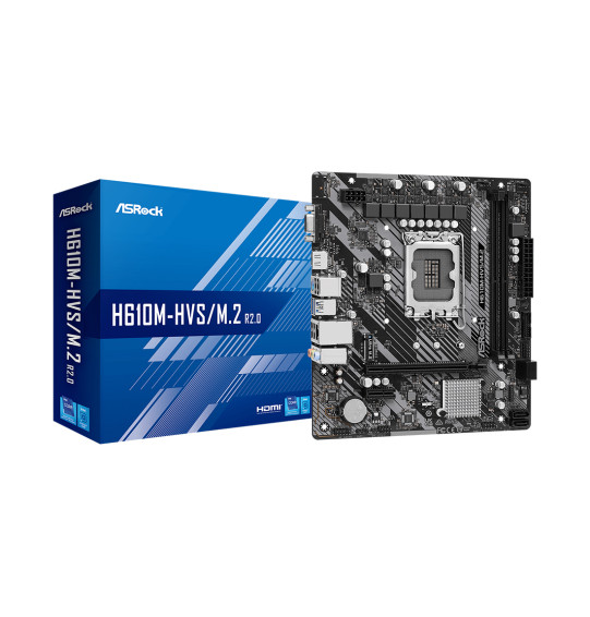 Материнская плата ASRock H610M-HVS/M.2 R2.0 Материнская плата ASRock H610M-HVS/M.2 R2.0