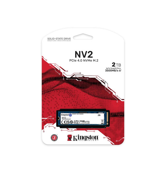 Твердотельный накопитель SSD Kingston NV2 SNV2S/2000G M.2 NVMe PCIe 3.0x4 Твердотельный накопитель SSD Kingston NV2 SNV2S/2000G M.2 NVMe PCIe 3.0x4