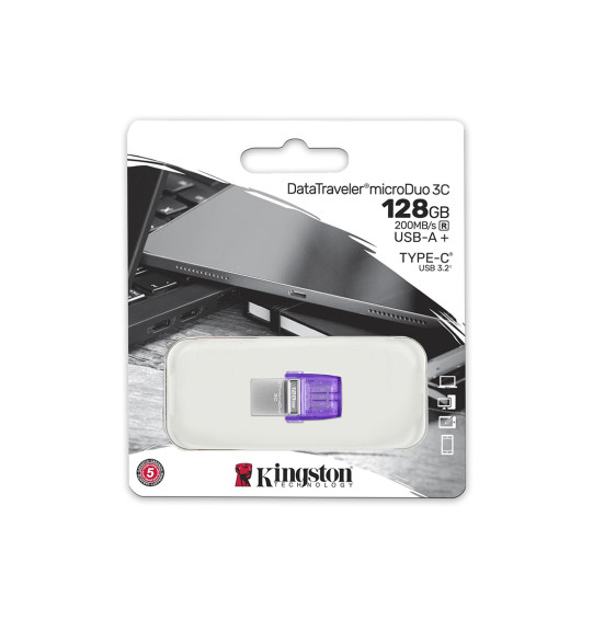USB-накопитель Kingston DTDUO3CG3/128GB 128GB Фиолетовый USB-накопитель Kingston DTDUO3CG3/128GB 128GB Фиолетовый