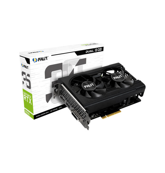 Видеокарта PALIT RTX3050 DUAL 8G (NE63050018P1-1070D) Видеокарта PALIT RTX3050 DUAL 8G (NE63050018P1-1070D)