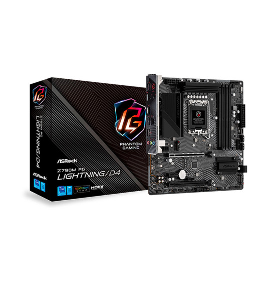 Материнская плата ASRock Z790M PG LIGHTNING/D4 Материнская плата ASRock Z790M PG LIGHTNING/D4