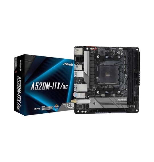 Материнская плата ASRock A520M-ITX/AC Материнская плата ASRock A520M-ITX/AC