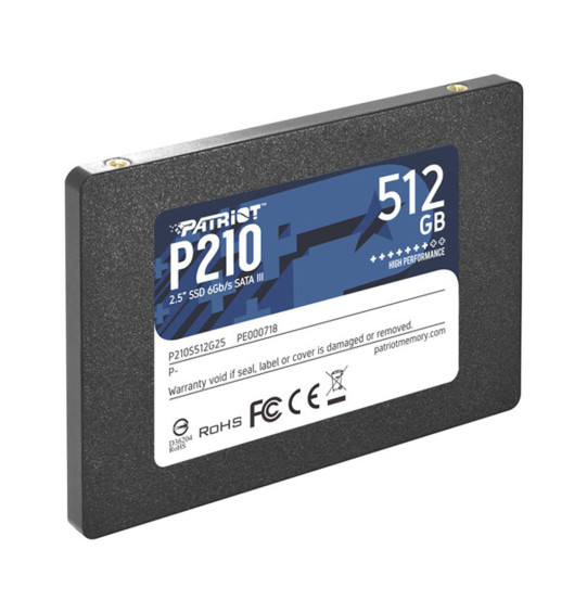Твердотельный накопитель SSD Patriot P210 512GB SATA Твердотельный накопитель SSD Patriot P210 512GB SATA