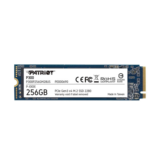 Твердотельный накопитель SSD Patriot P300 256GB M.2 NVMe PCIe 3.0x4 Твердотельный накопитель SSD Patriot P300 256GB M.2 NVMe PCIe 3.0x4