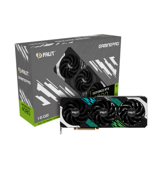 Видеокарта PALIT RTX4080 GAMINGPRO 16G (NED4080019T2-1032A) Видеокарта PALIT RTX4080 GAMINGPRO 16G (NED4080019T2-1032A)
