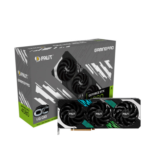 Видеокарта PALIT RTX4080 GAMINGPRO OC 16G (NED4080T19T2-1032A) Видеокарта PALIT RTX4080 GAMINGPRO OC 16G (NED4080T19T2-1032A)