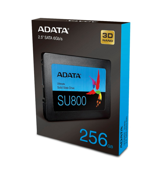 Твердотельный накопитель SSD ADATA ULTIMATE SU800 256GB SATA Твердотельный накопитель SSD ADATA ULTIMATE SU800 256GB SATA