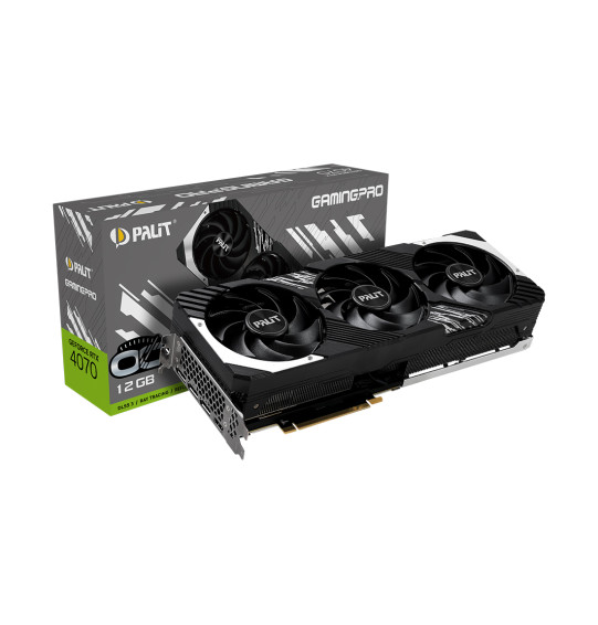 Видеокарта PALIT RTX4070 GAMINGPRO OC 12GB (NED4070H19K9-1043A) Видеокарта PALIT RTX4070 GAMINGPRO OC 12GB (NED4070H19K9-1043A)