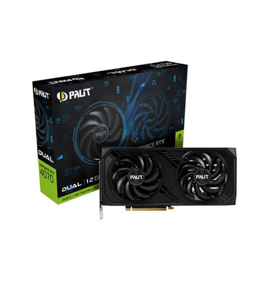 Видеокарта PALIT RTX4070 DUAL 12GB (NED4070019K9-1047D) Видеокарта PALIT RTX4070 DUAL 12GB (NED4070019K9-1047D)