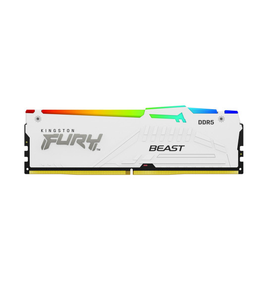 Модуль памяти Kingston FURY Beast White RGB XMP KF552C40BWA-16 DDR5 16GB 5200MHz Модуль памяти Kingston FURY Beast White RGB XMP KF552C40BWA-16 DDR5 16GB 5200MHz