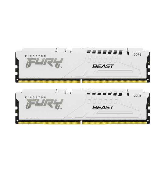 Комплект модулей памяти Kingston FURY Beast White EXPO KF552C36BWEK2-32 DDR5 32GB (Kit 2x16GB) 5200M Комплект модулей памяти Kingston FURY Beast White EXPO KF552C36BWEK2-32 DDR5 32GB (Kit 2x16GB) 5200M