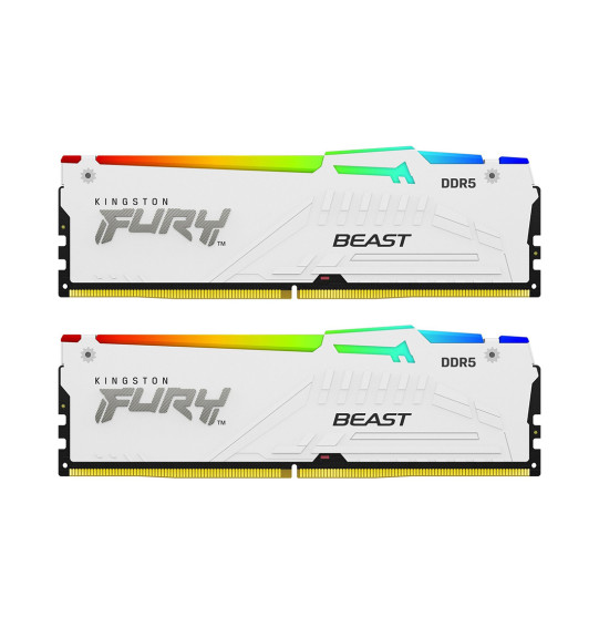 Комплект модулей памяти Kingston FURY Beast White RGB EXPO KF552C36BWEAK2-32 DDR5 32GB (Kit 2x16GB) Комплект модулей памяти Kingston FURY Beast White RGB EXPO KF552C36BWEAK2-32 DDR5 32GB (Kit 2x16GB)