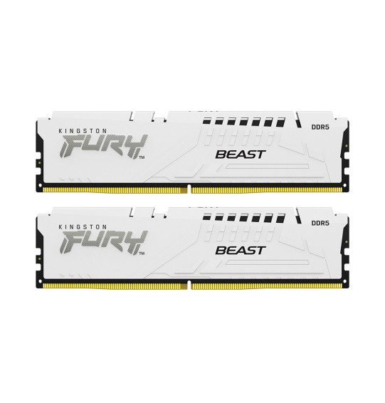 Комплект модулей памяти Kingston FURY Beast White EXPO KF556C36BWEK2-64 DDR5 64GB (Kit 2x32GB) 5200M