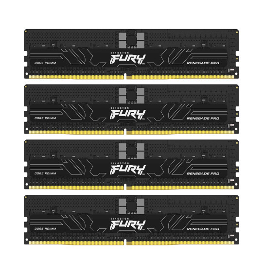 Комплект модулей памяти Kingston FURY Renegade Pro XMP KF560R32RBK4-64 DDR5 128GB (Kit 4x16GB) 6000M Комплект модулей памяти Kingston FURY Renegade Pro XMP KF560R32RBK4-64 DDR5 128GB (Kit 4x16GB) 6000M